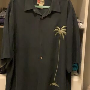 Palm Embroidered shirt - XXL